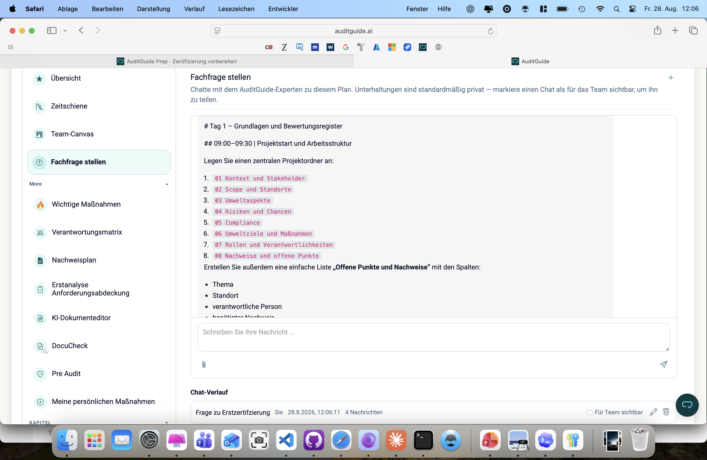 Expertenchat · Fachfrage stellen